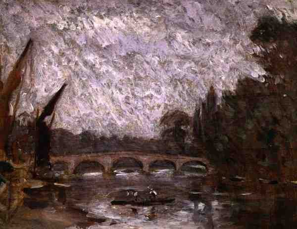 O Tamisa em Richmond (óleo a bordo) de Philip Wilson Steer