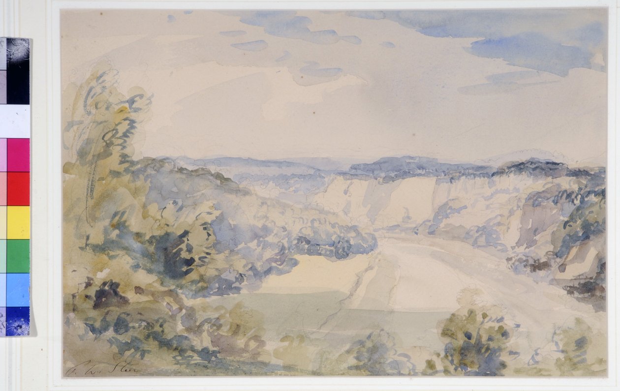 The Wye above Chepstow, c.1905 (aquarela sobre papel) de Philip Wilson Steer