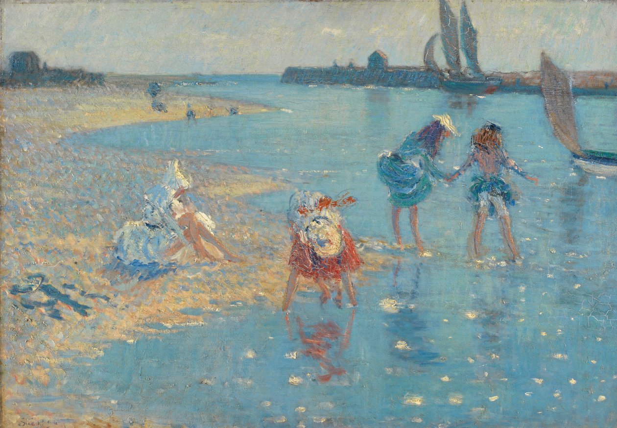 Walberswick, Crianças Remando, 1891 de Philip Wilson Steer