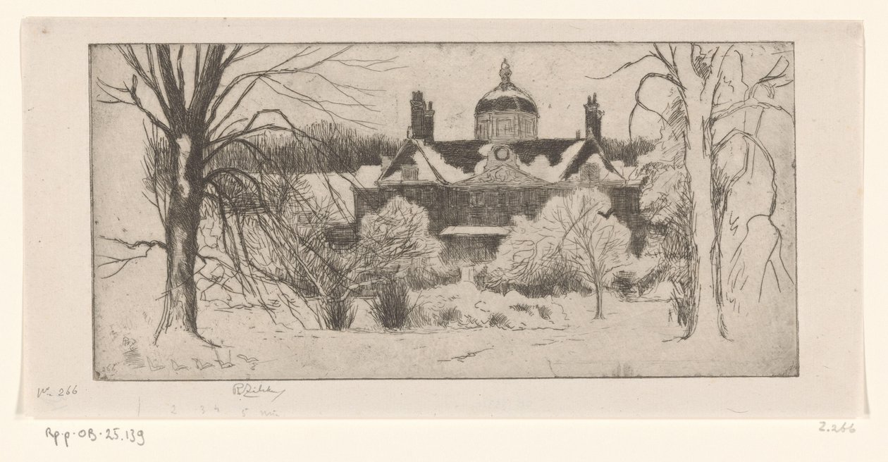 Huis ten Bosch na neve La Maison du Bois, La Haye (título original) de Philip Zilcken (signed by artist)