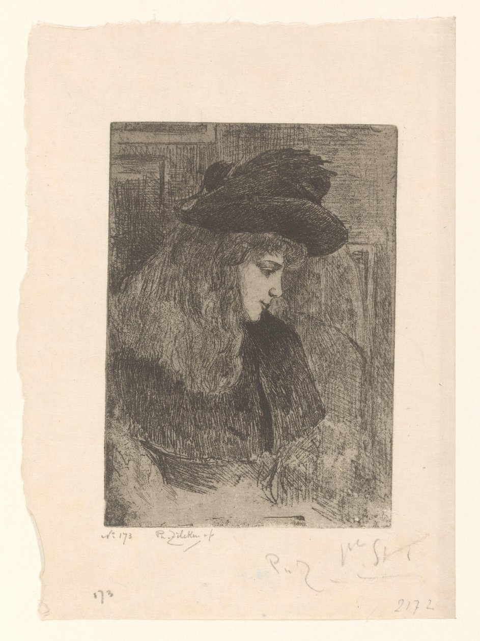 Meisje met hoed
Rapariga de cabelo loiro (título original) de Philip Zilcken (signed by artist)