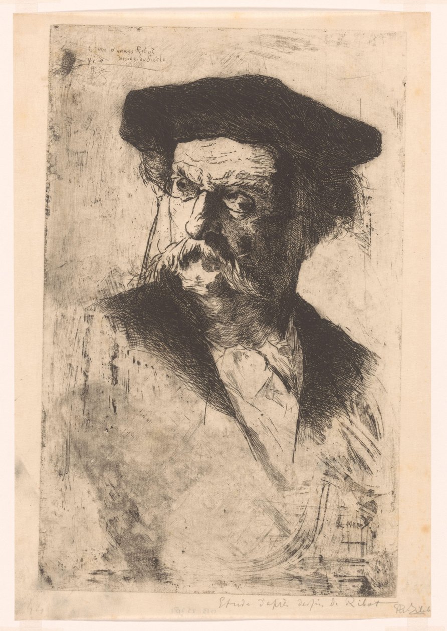 Retrato de um homem de Philip Zilcken (signed by artist)