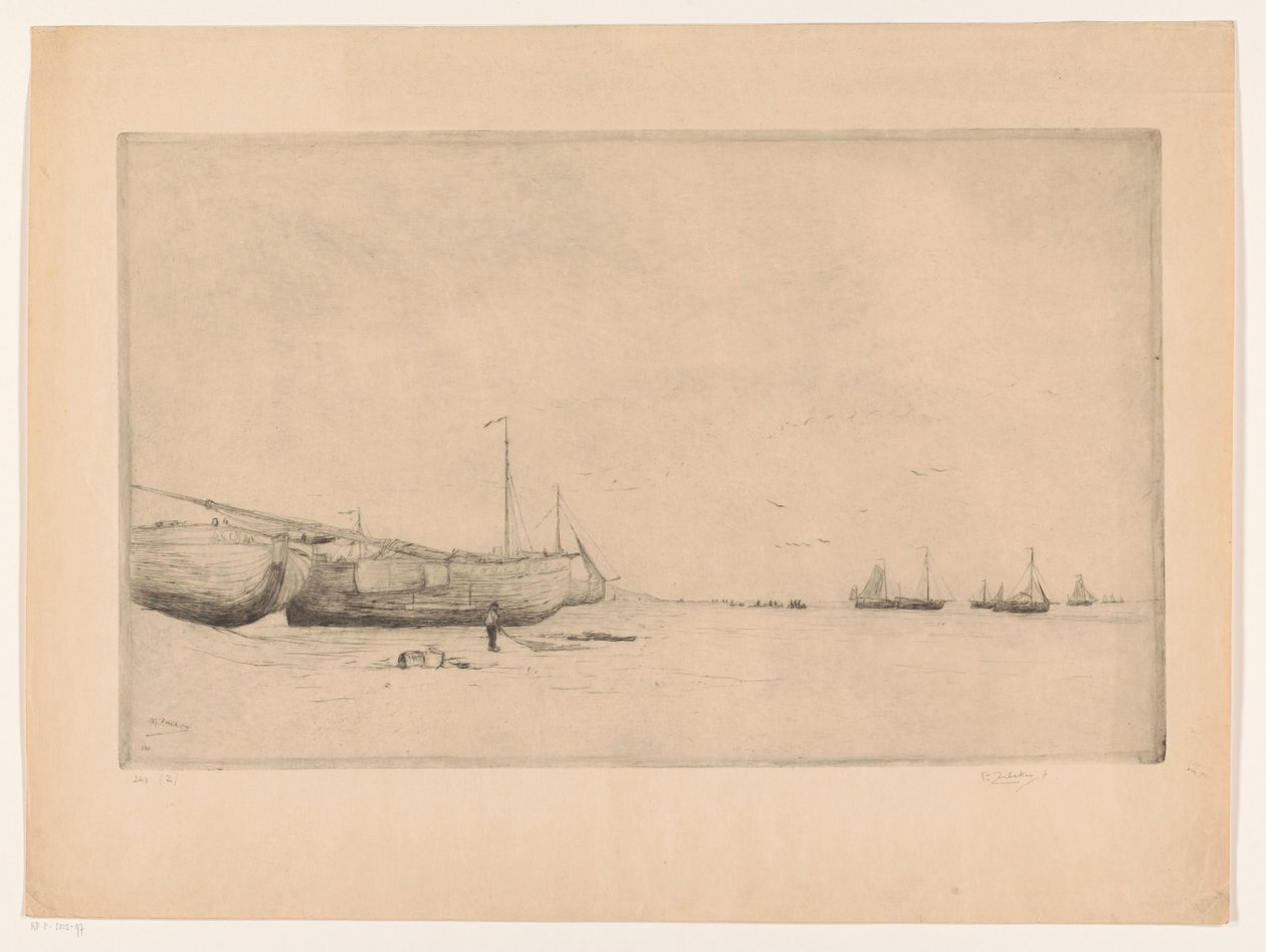 Praia Scheveningen de Philip Zilcken (signed by artist)