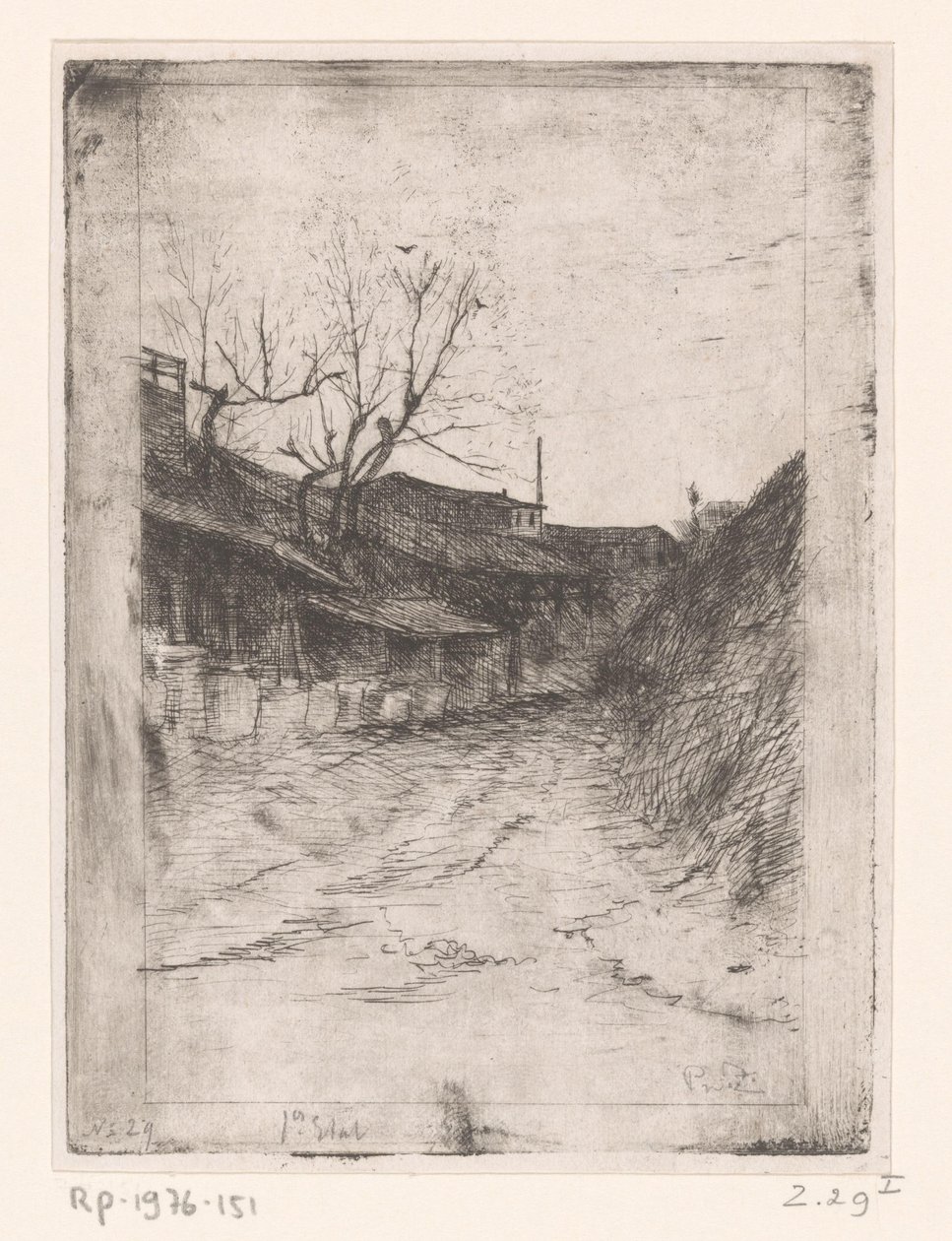 Estradas ao longo de edifícios e árvores
La Bièvre (título original) de Philip Zilcken