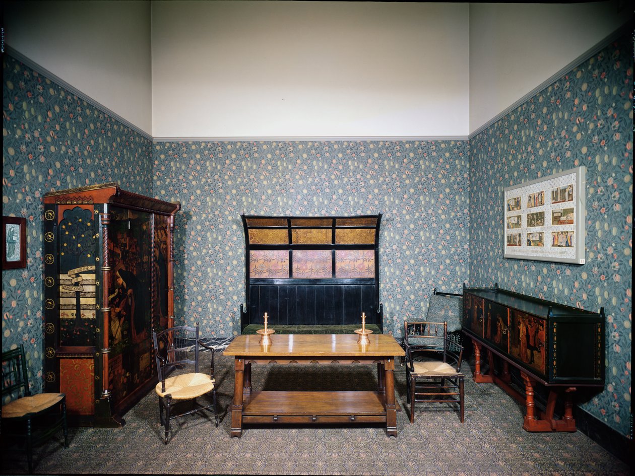 Interior de William Morris, c.1860 de Philip and Morris William (1833 96) Webb