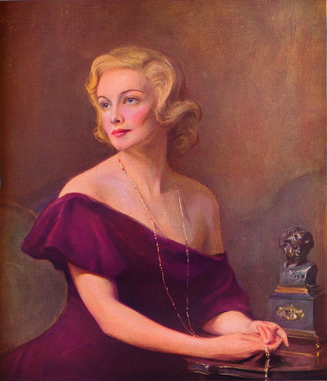 Retrato de Madeleine Carroll, 1935, 1936. de Philip de László