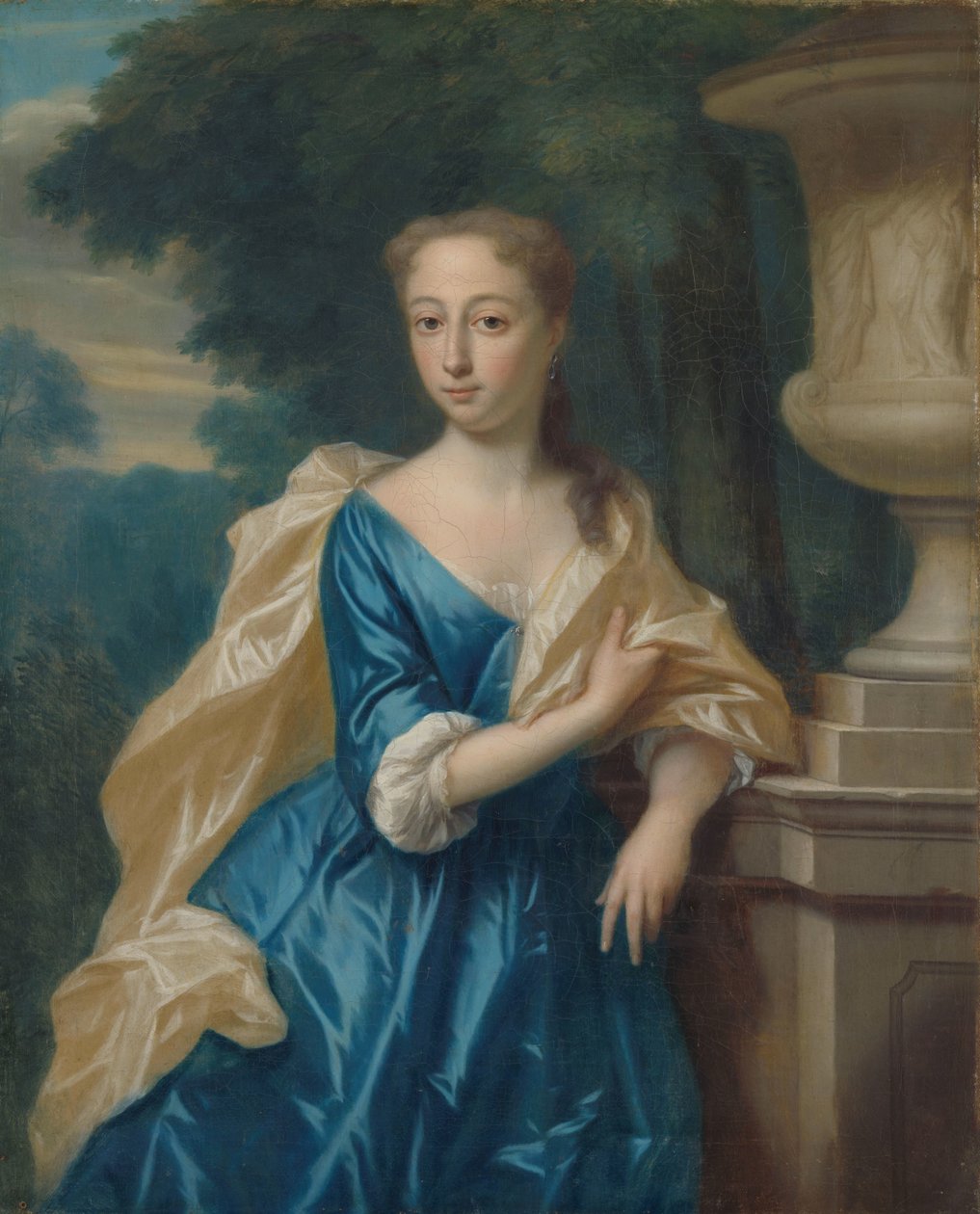 Justina Johanna Ramskrammer (1702-98), esposa de Isaac Parker de Philip van Dijk