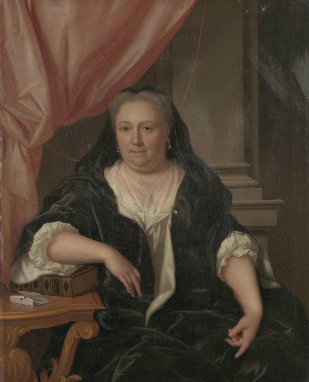 Retrato de Maria van Citters (1684-1752), esposa de Caspar Adriaen Parduyn de Philip van Dijk