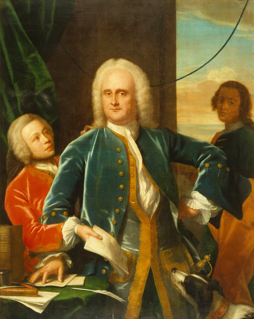 Jan Albert Sichterman com seu filho Jan Albert de Philip van Dyck
