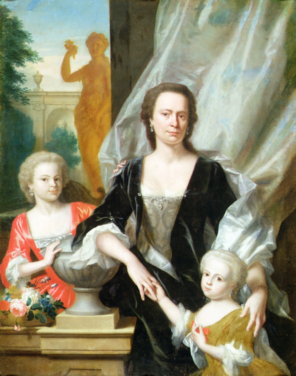 Sybilla Volkera Sighterman com suas filhas de Philip van Dyck