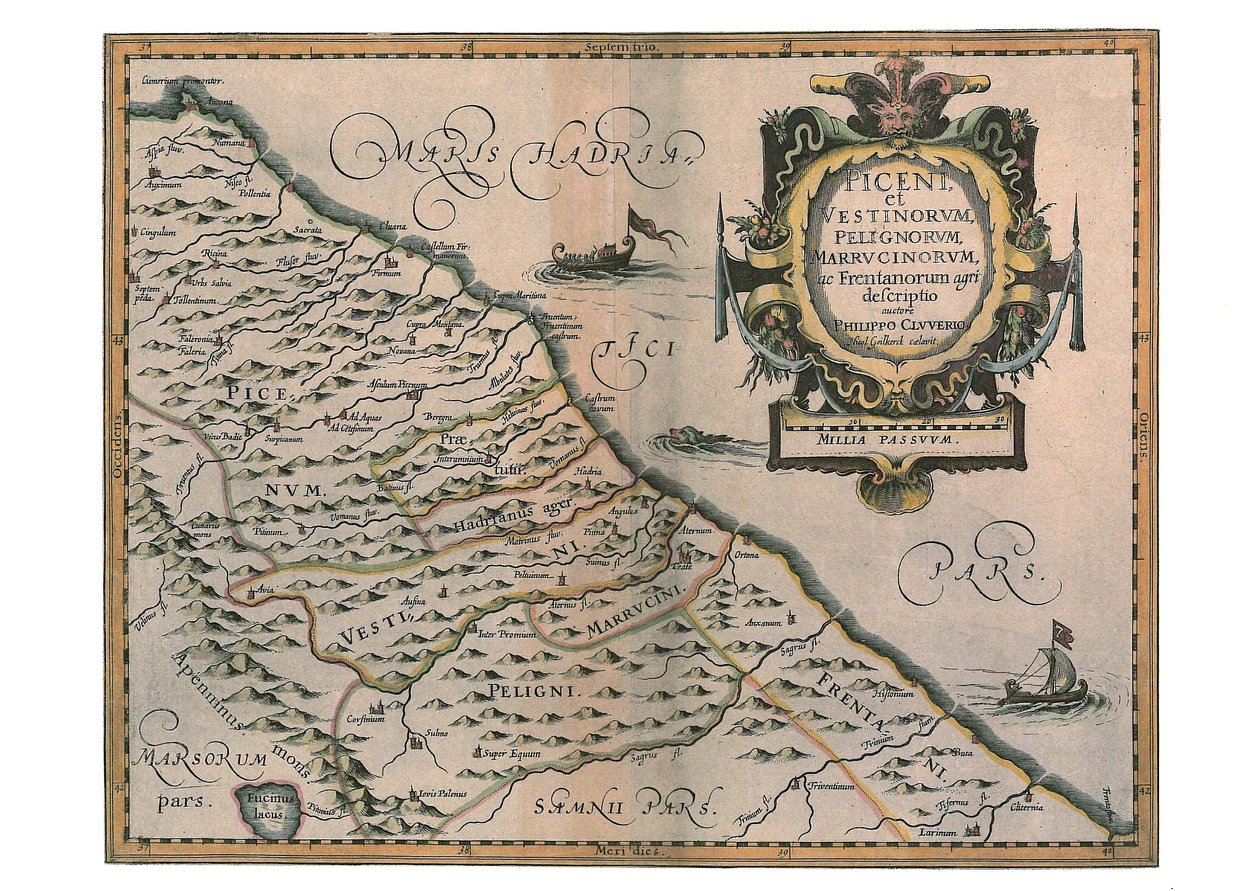 Piceno e Abruzzi, Abruzzi, rucini de Philipp Clüver