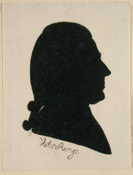 Daniel Nicolaus Runge (Padre Runge), 1789 (tinta indiana sobre papel) de Philipp Otto Runge