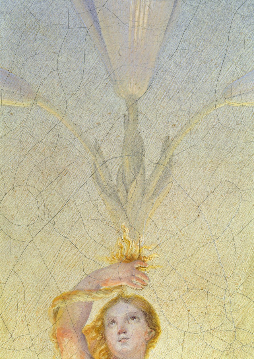 Detalhe da Aurora de &39;Morning&39;, 1808 (detalhe de 141644) de Philipp Otto Runge