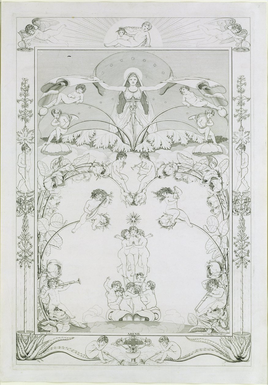 Noite, 1805 de Philipp Otto Runge