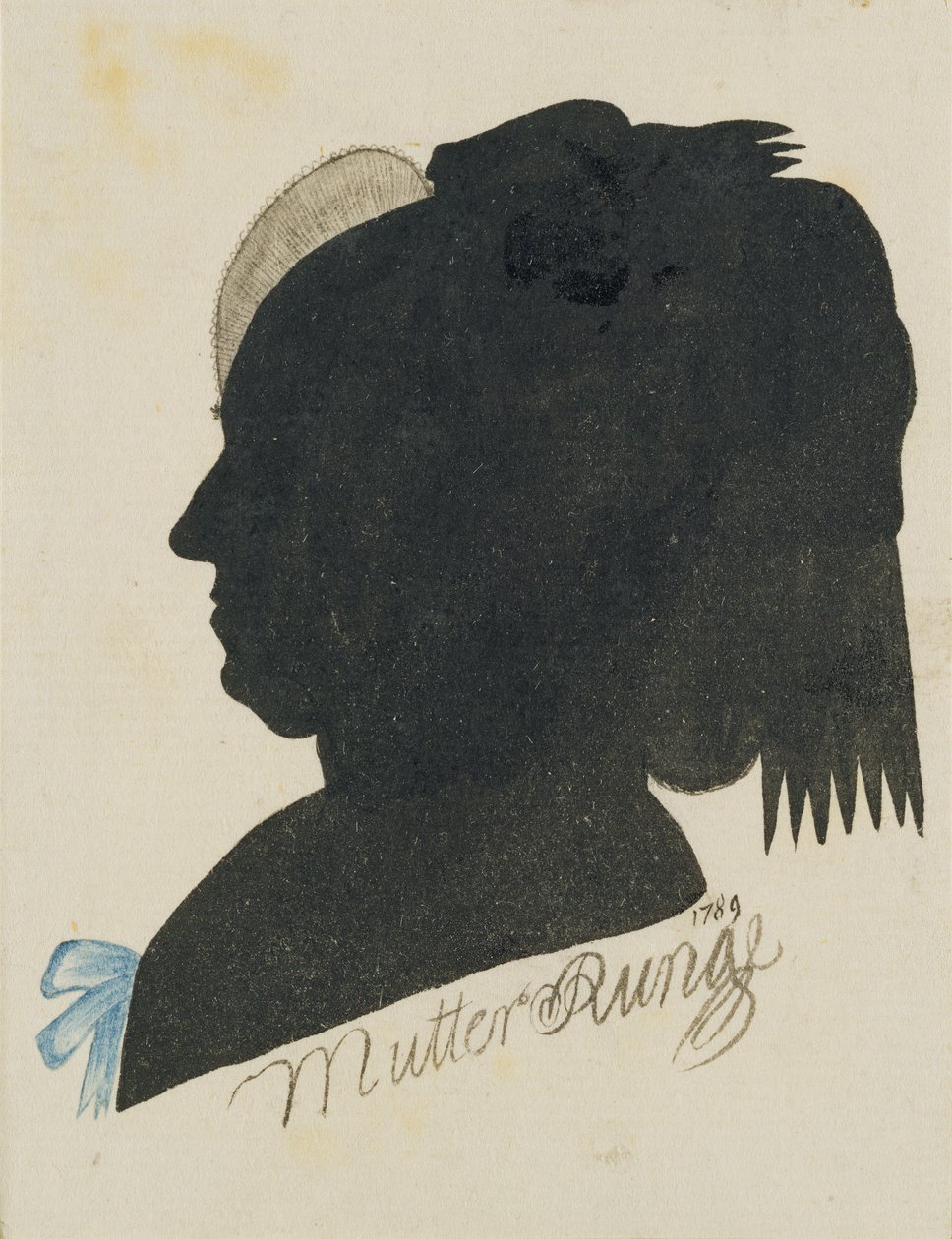 Magdalena Runge (Mother Runge), 1789 (nanquim e wc no papel) de Philipp Otto Runge