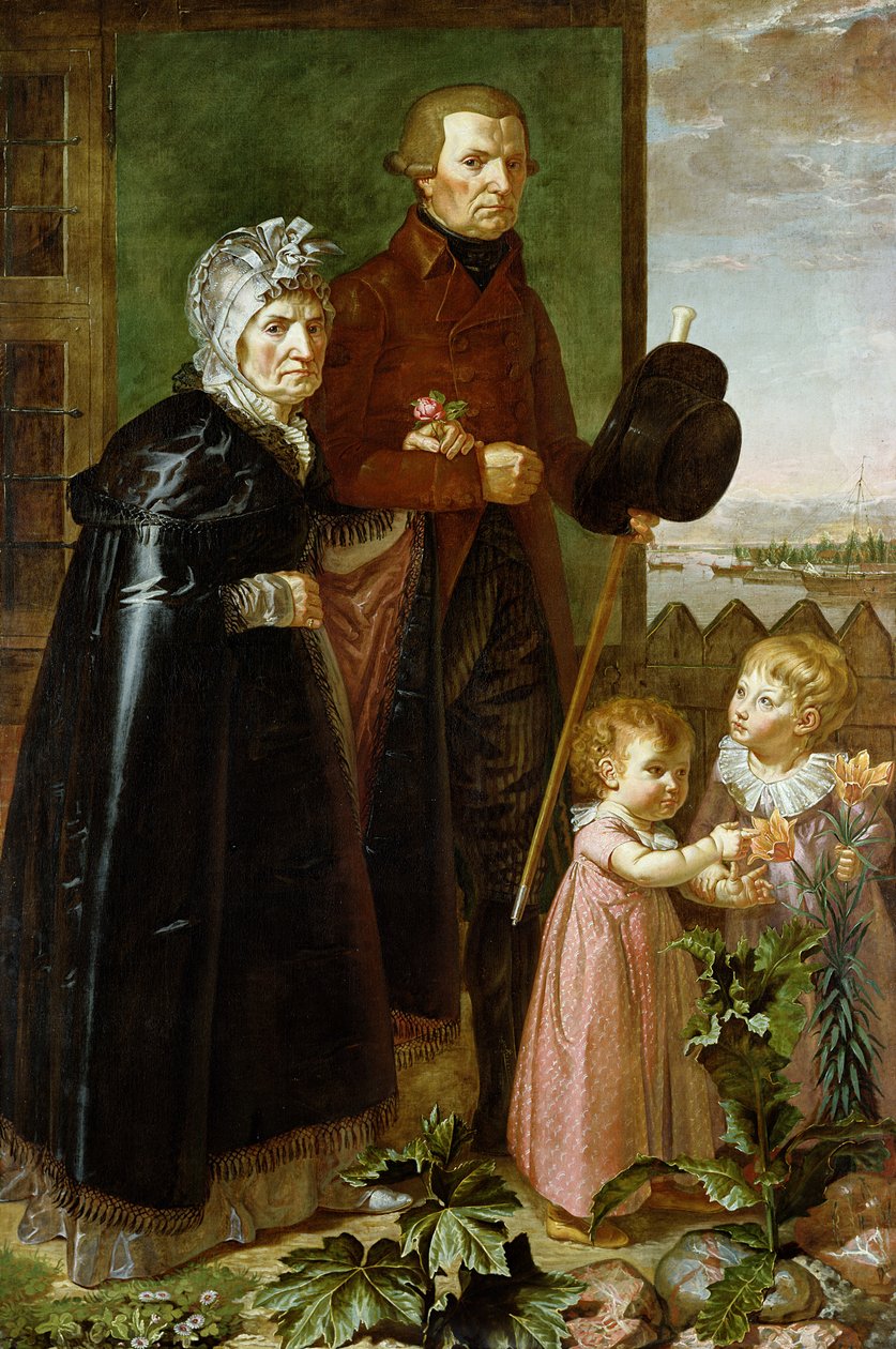 Os pais do artista, 1806 de Philipp Otto Runge