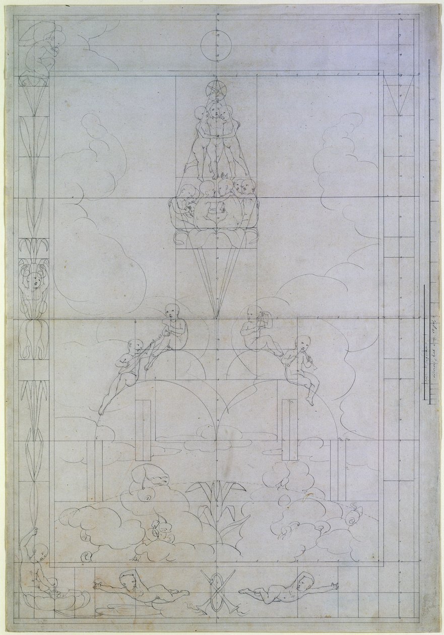 The Morning, 1803 (tinta no papel) (ver também 141687) de Philipp Otto Runge