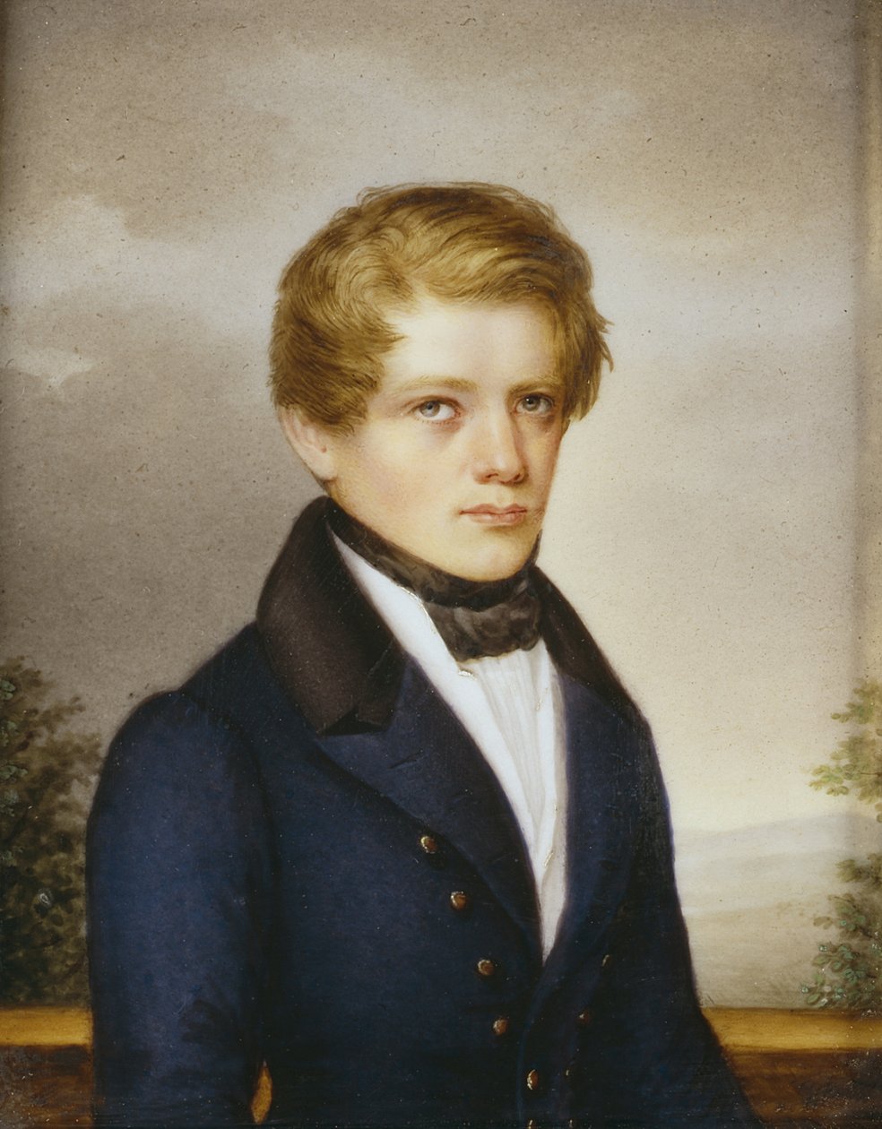 Otto von Bismarck como estudante, 1833 de Philipp Petri