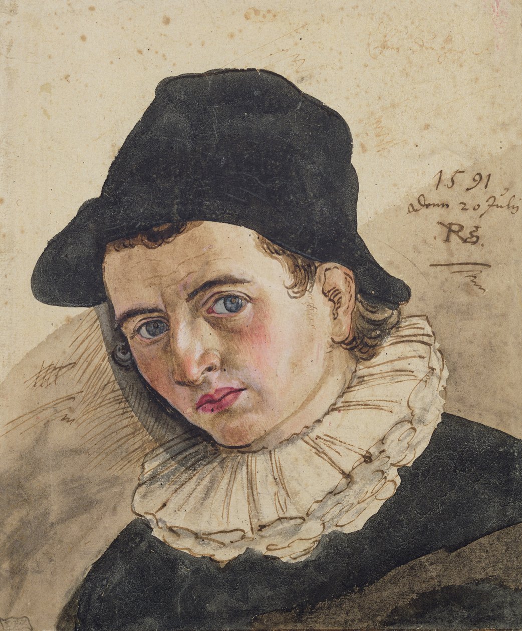 Auto-retrato, 1591 de Philipp Uffenbach