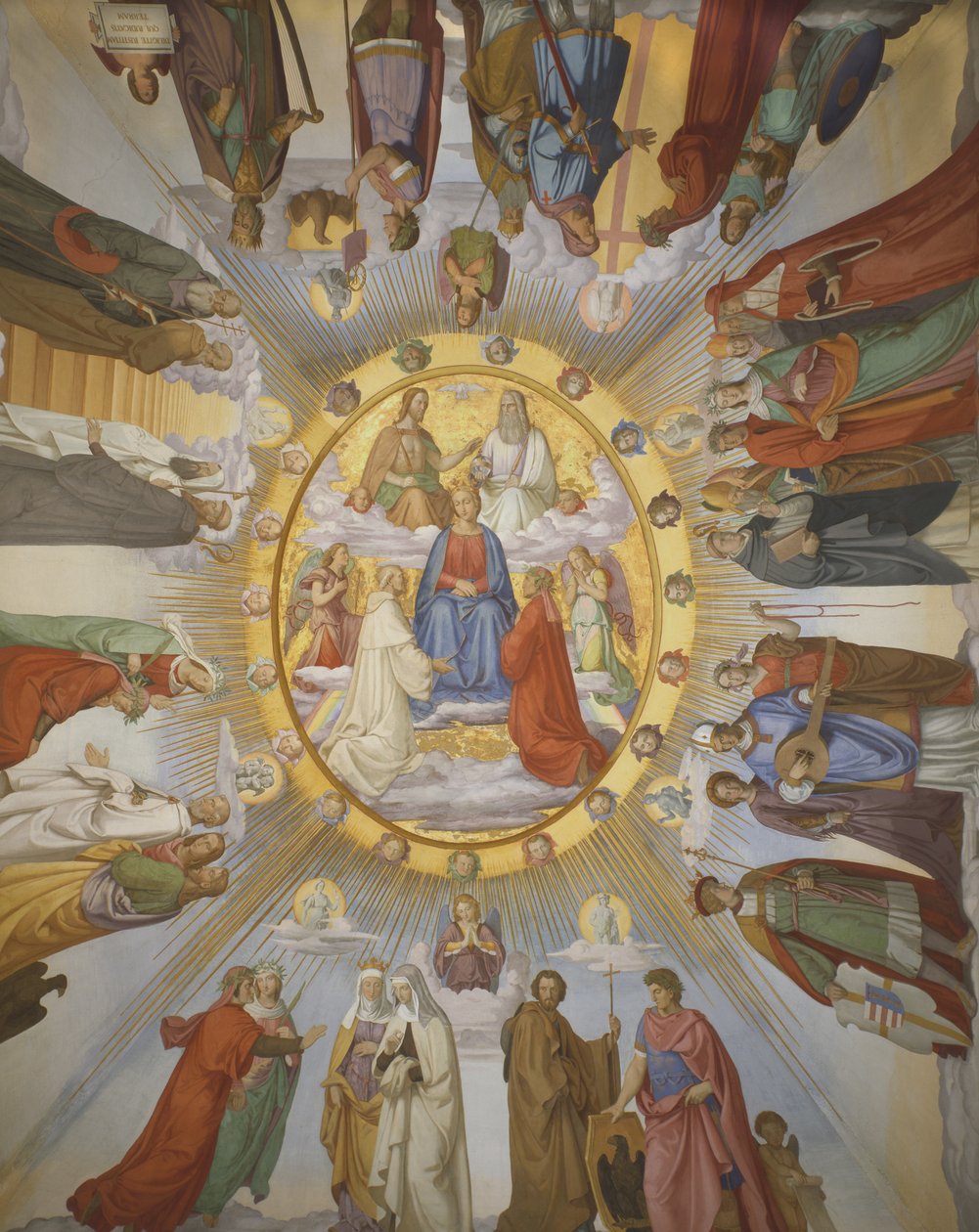 &39;Empyreum&39;, Dante Room, Cassino Massimo, Roma, 1818-24 de Philipp Veit