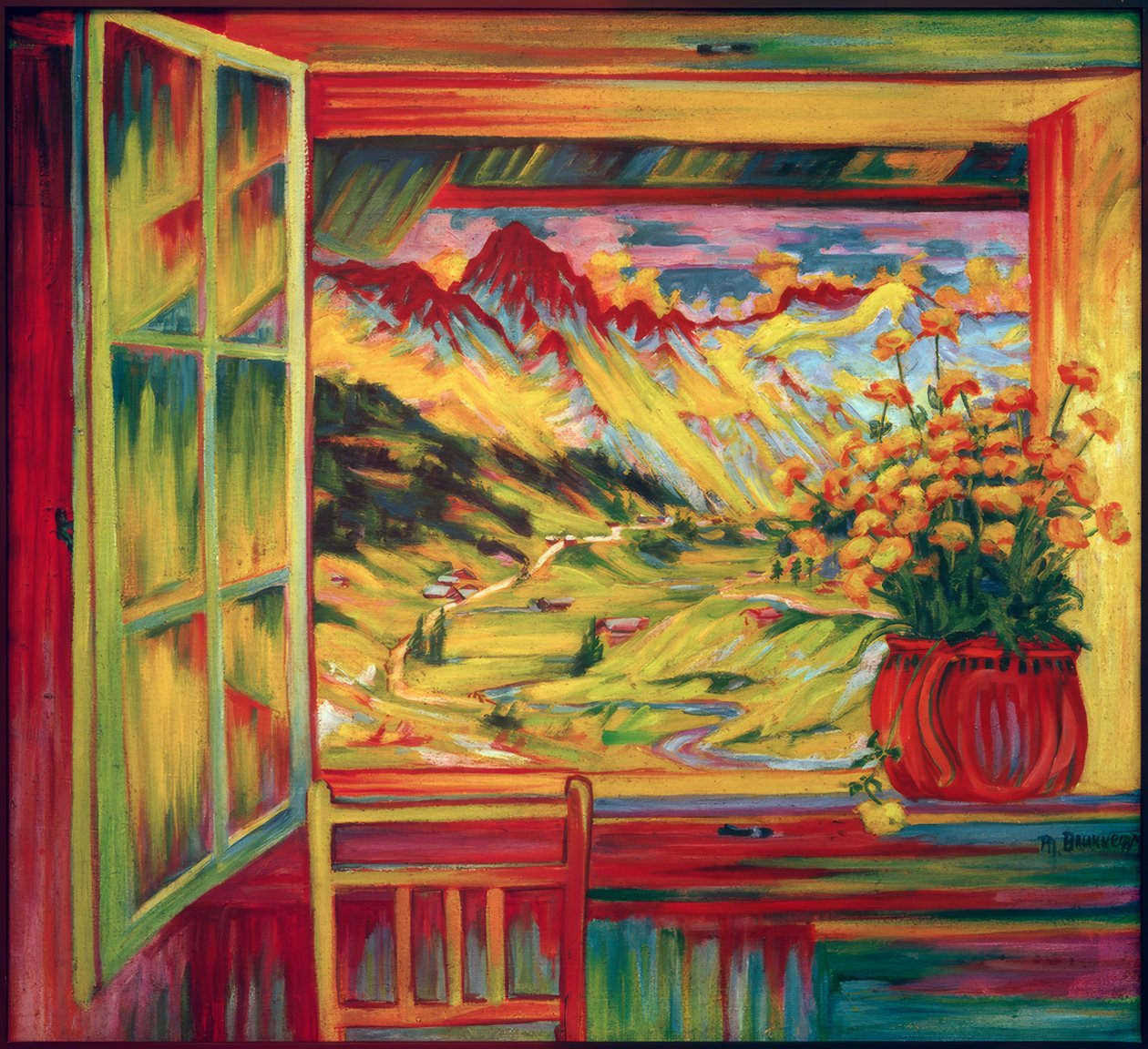 Vista da janela, (vista da janela) de Philipp Bauknecht