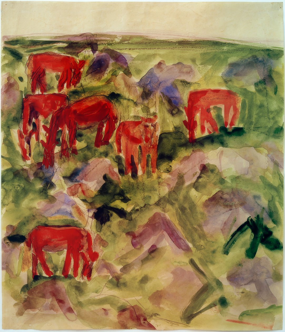 Cavalos vermelhos de Philipp Bauknecht