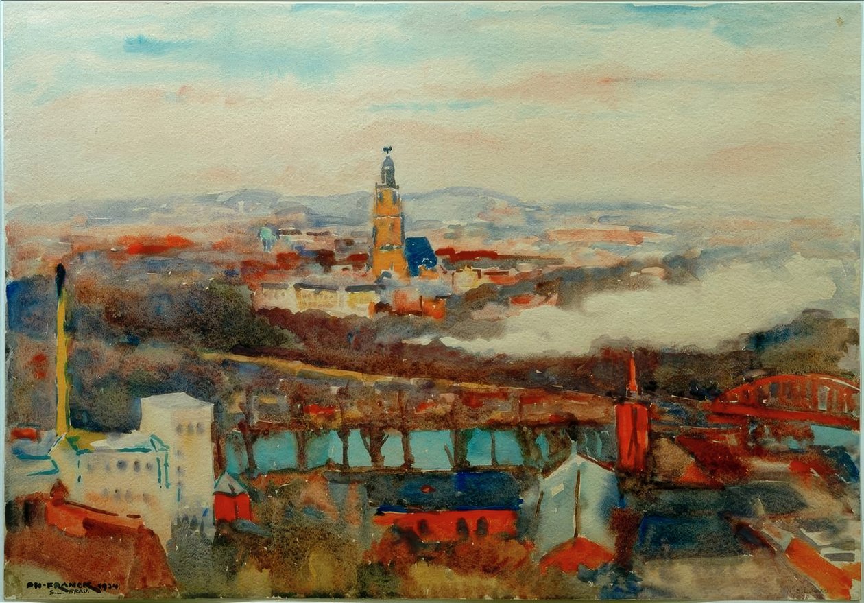 Vista de Potsdam e a Igreja da guarnição de Philipp Franck