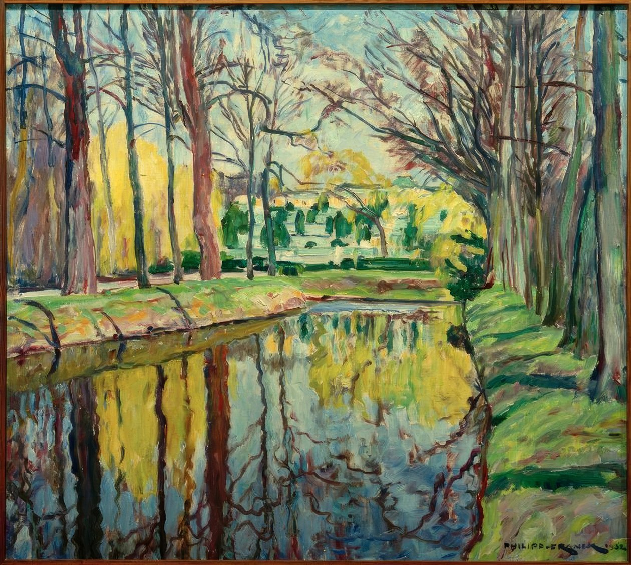 Vista do Palácio de Sanssouci de Philipp Franck