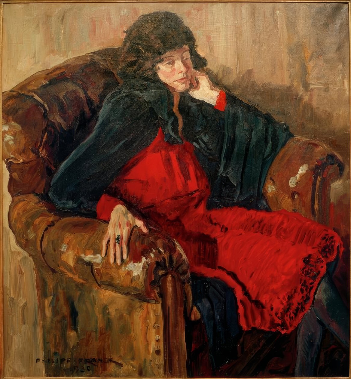 Senhora na poltrona de Philipp Franck