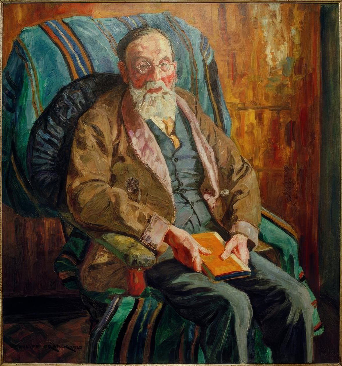Retrato do historiador Albert Ruppersberg de Philipp Franck