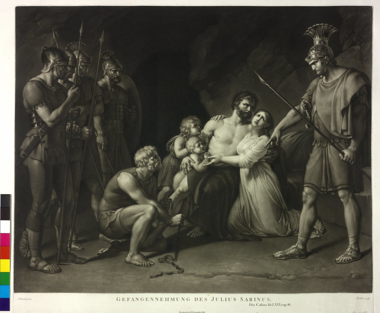 Detenção do Julius Sabinus de Philipp Friedrich Hetsch