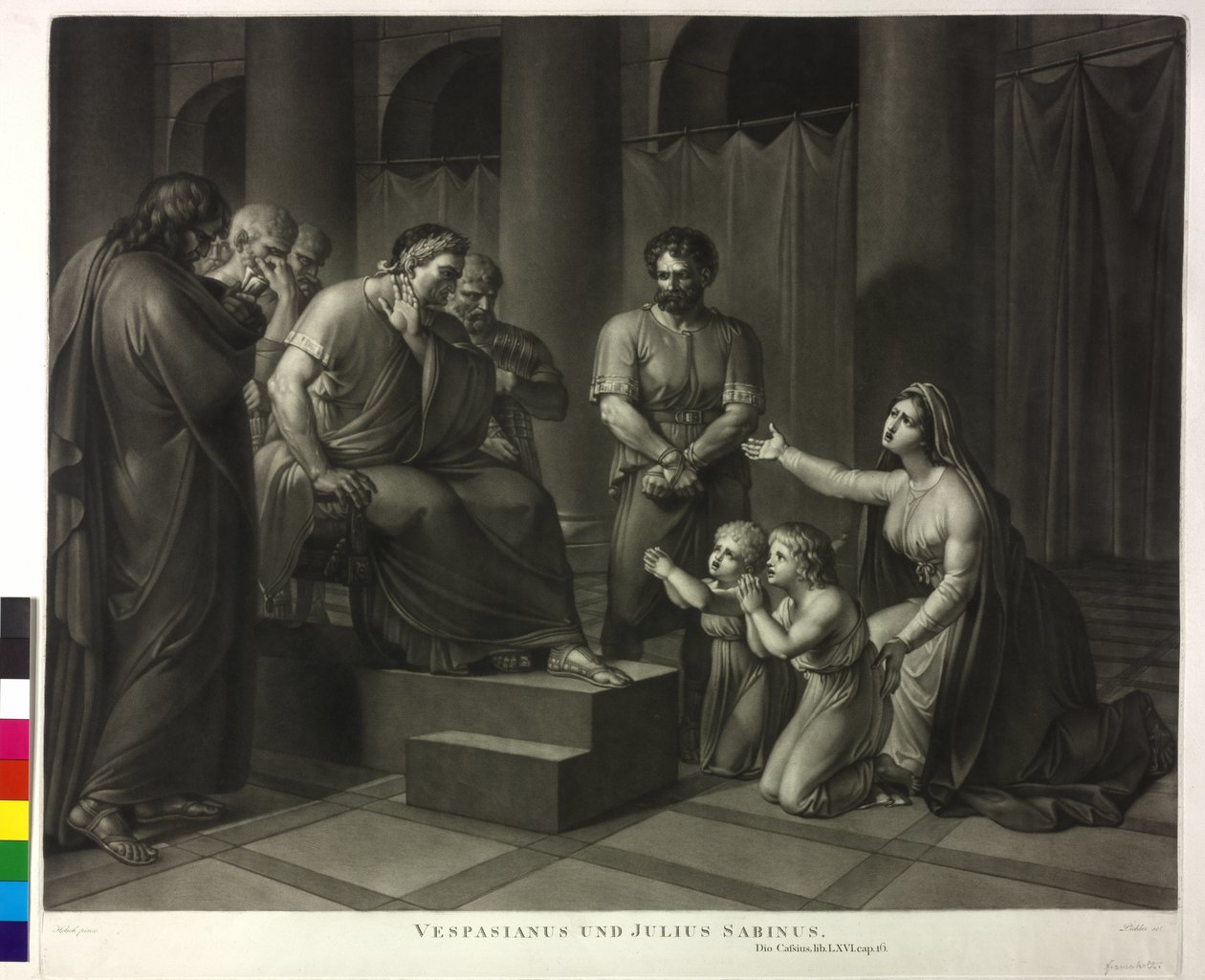 Vespasiano e Júlio Sabino de Philipp Friedrich Hetsch