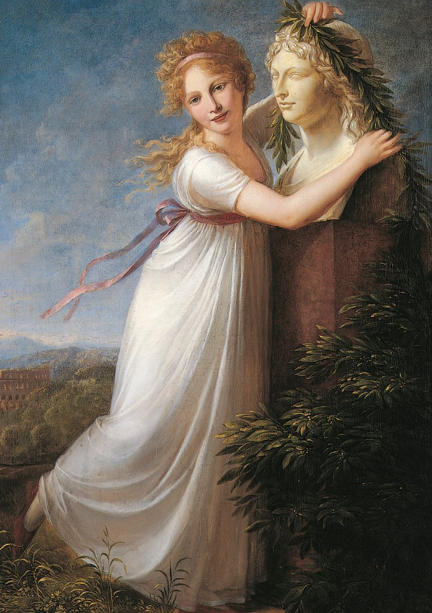 Ida a decorar o busto da sua mãe de Philipp Friedrich von Hetsch