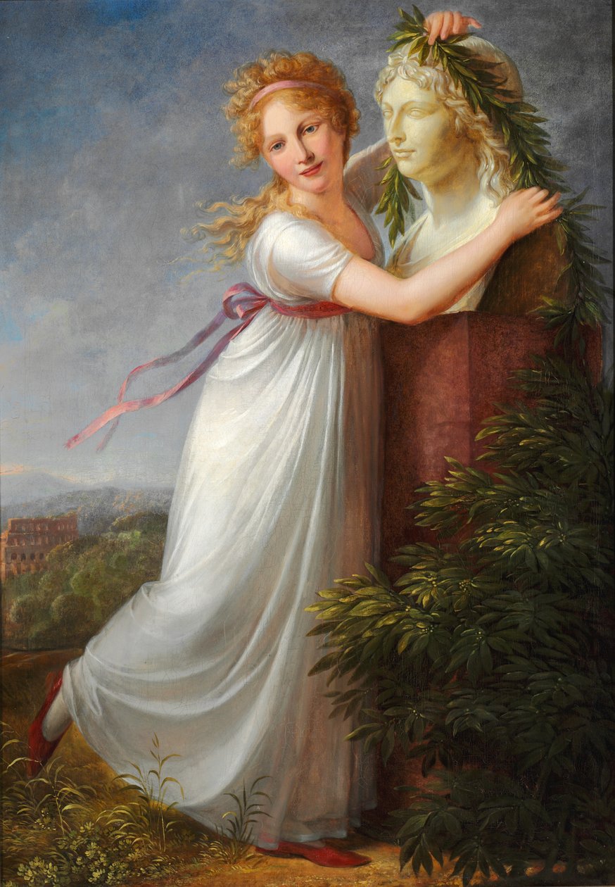 Ida a decorar o busto da sua mãe de Philipp Friedrich von Hetsch