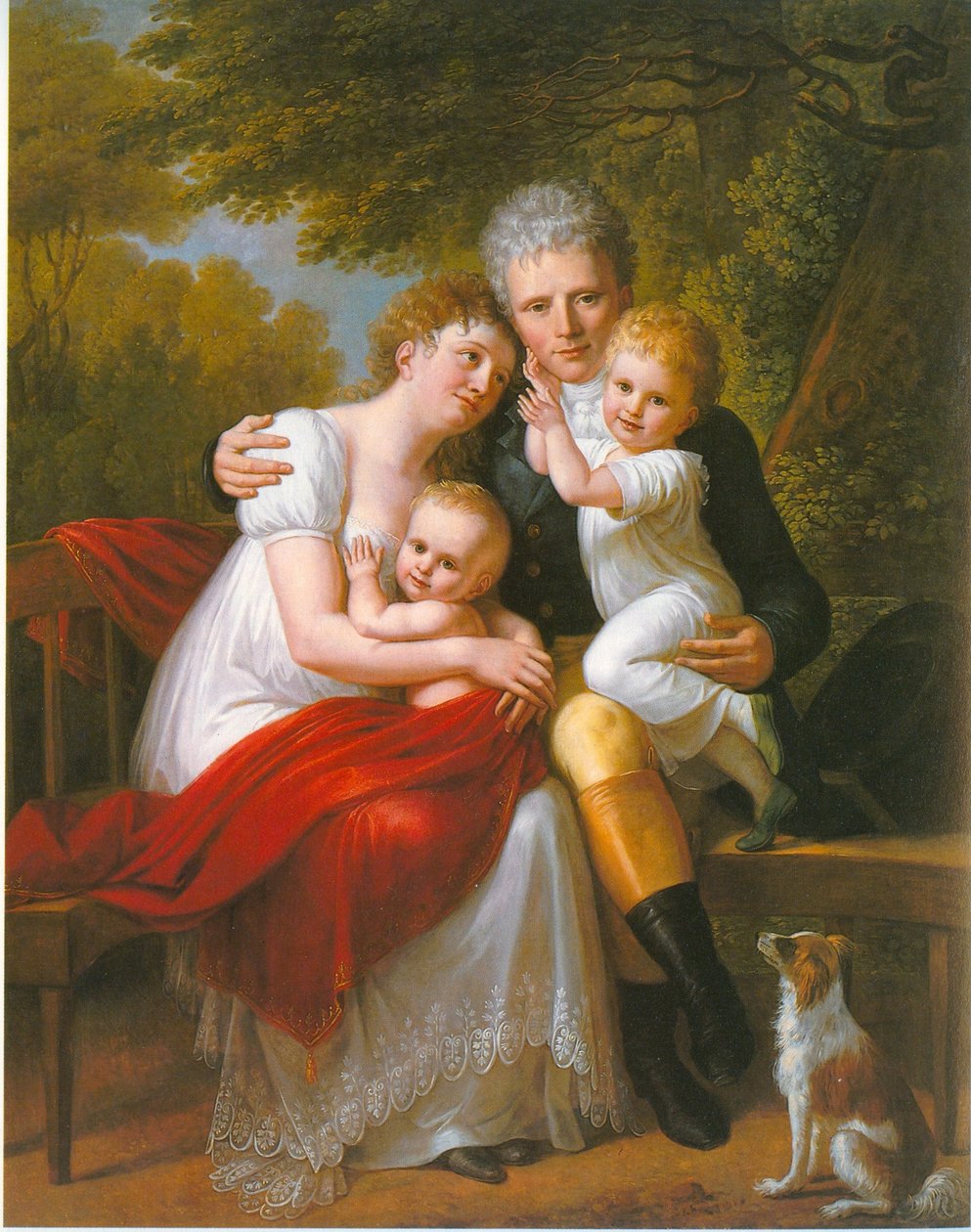 Retrato do Conde Ferdinand von Zeppelin e da sua família de Philipp Friedrich von Hetsch