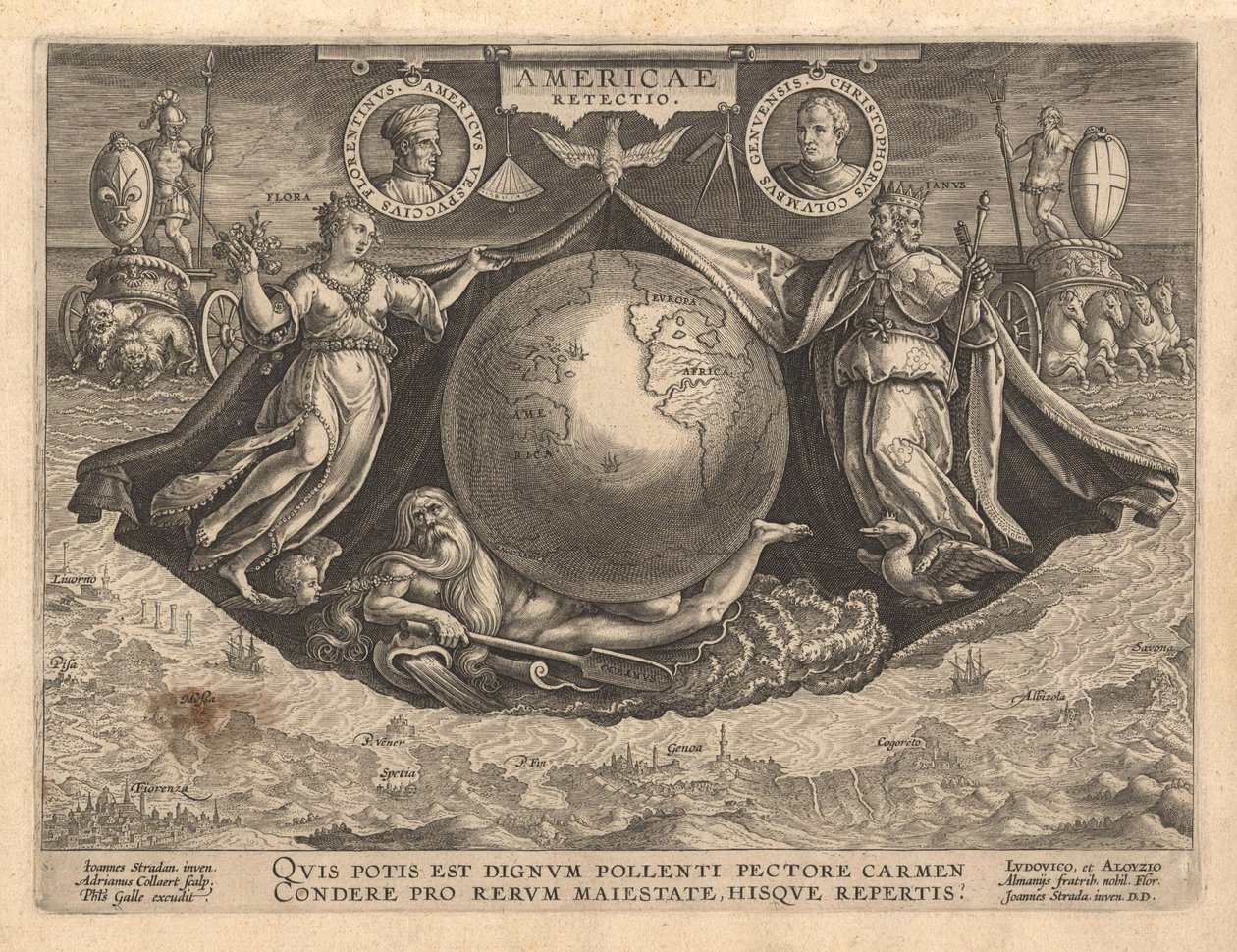 América Gover, 1591 de Philipp Galle