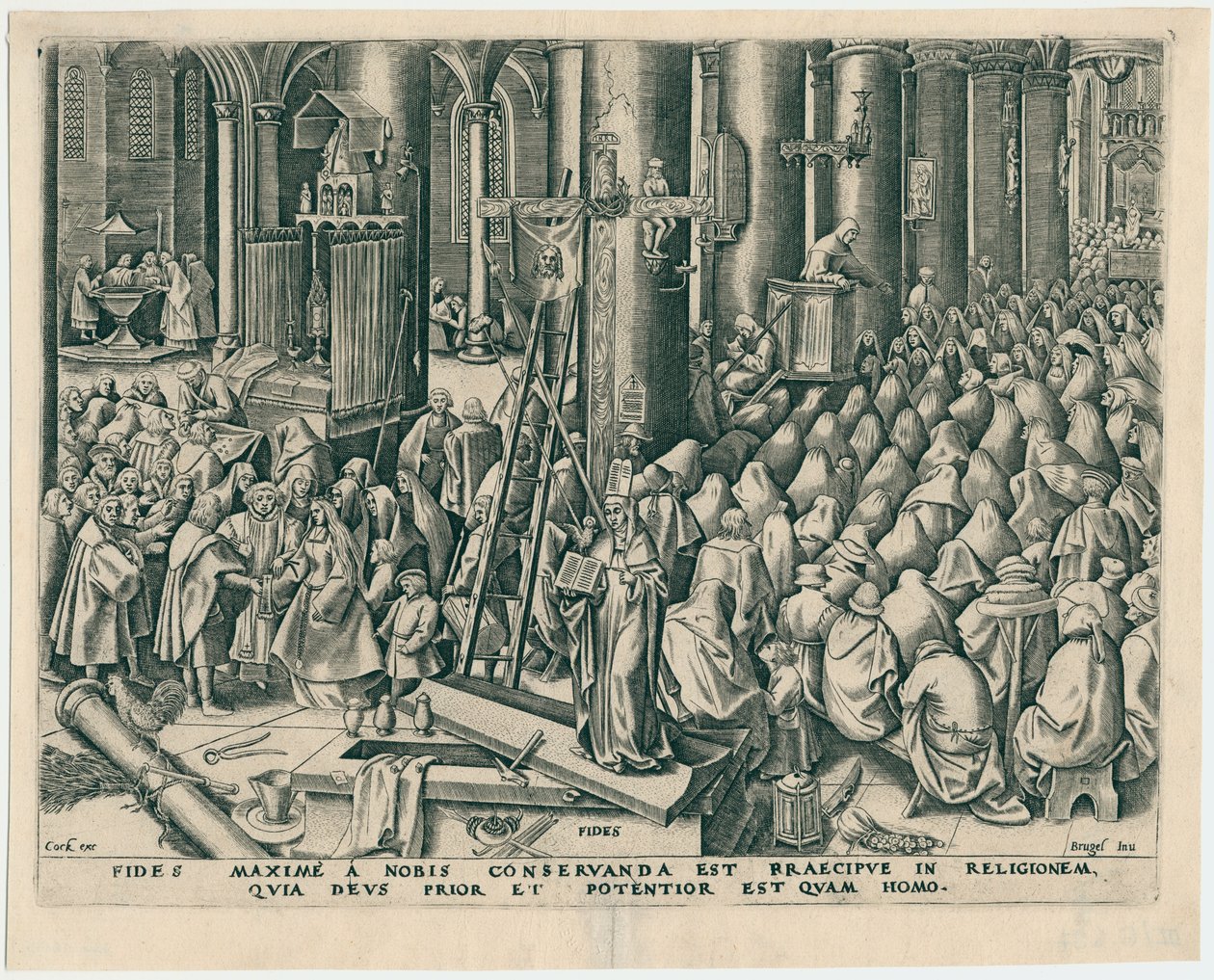 Fides Faith from The Seven Virtues, 1559. de Philipp Galle