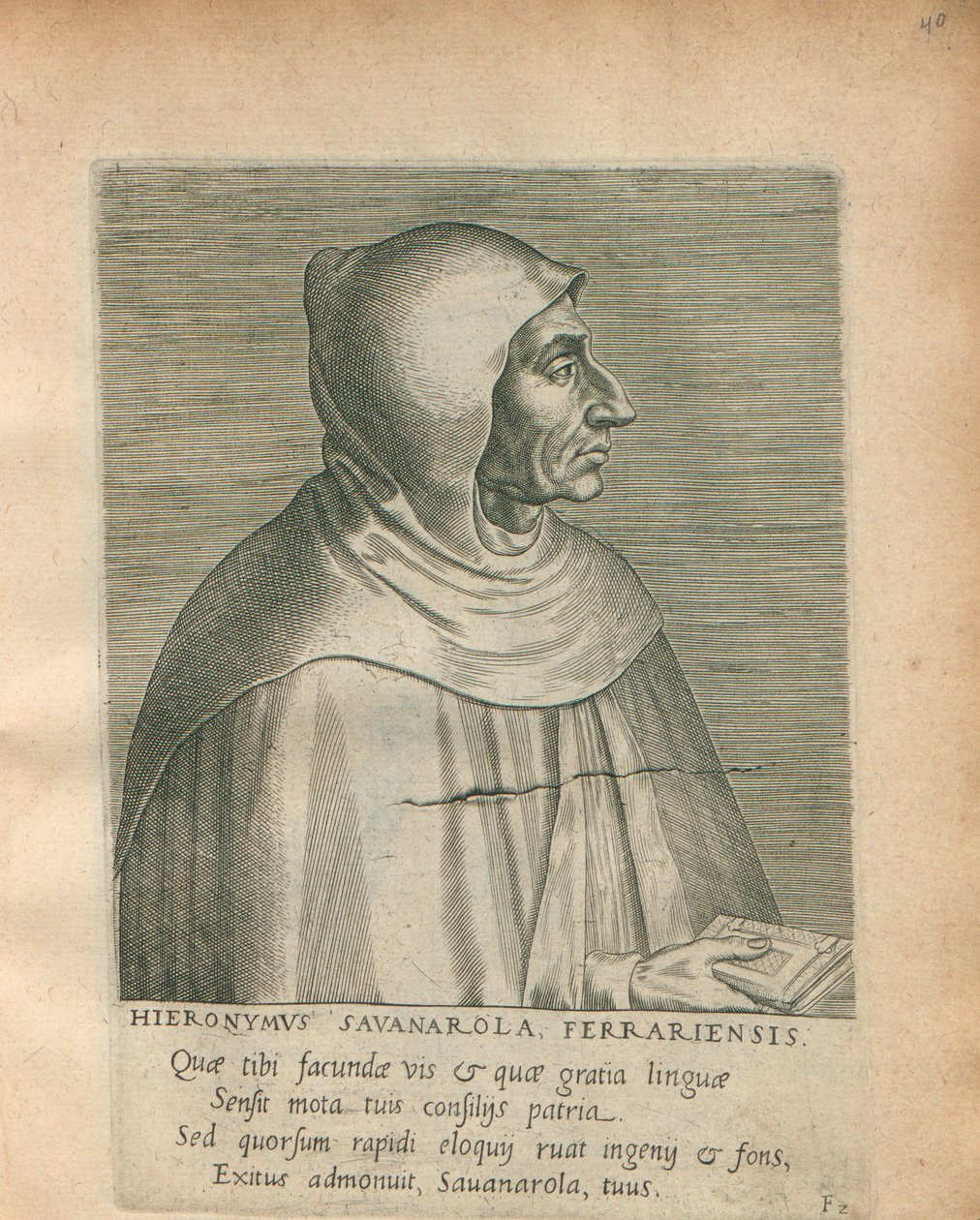 Girolamo Savonarola, 1572. de Philipp Galle