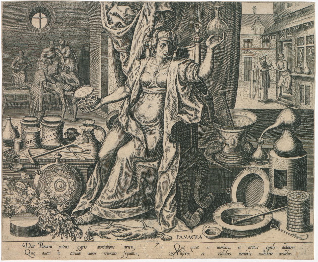 Panaceia, 1574. de Philipp Galle