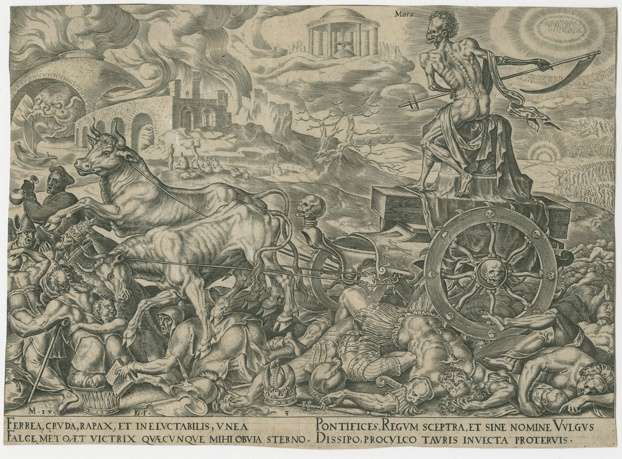 O triunfo da morte, c. 1565. de Philipp Galle