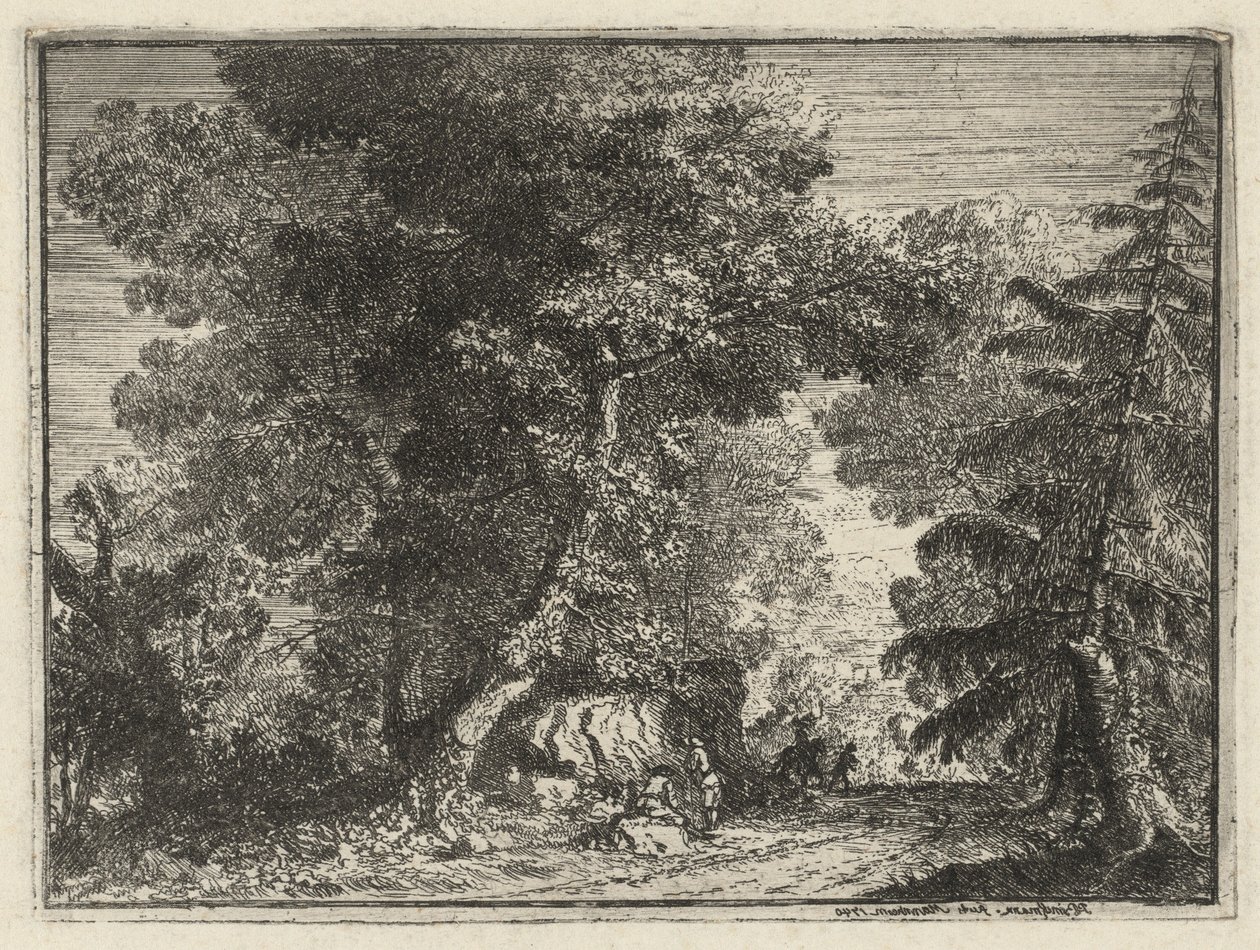 Uma estrada pela floresta de Philipp Hieronymus Brinckmann