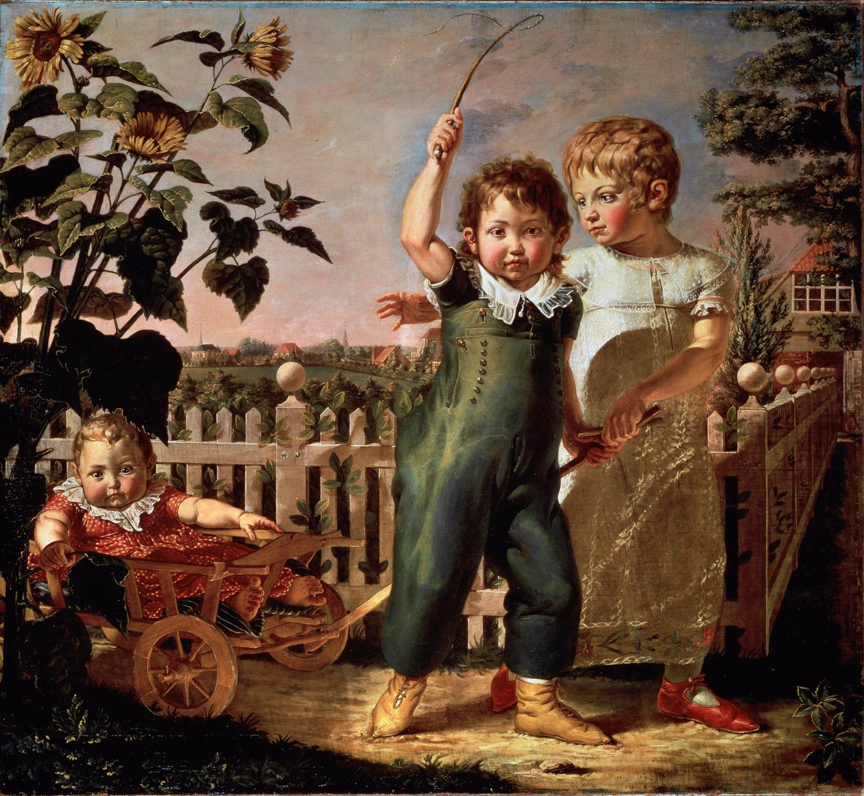 Retrato de Crianças Pintura Hulsenbeck de Philipp Otto Runge (1777-1810) 1805 Sun. 130,5x140,5 cm Hamburgo, Kunsthalle de Philipp Otto Runge