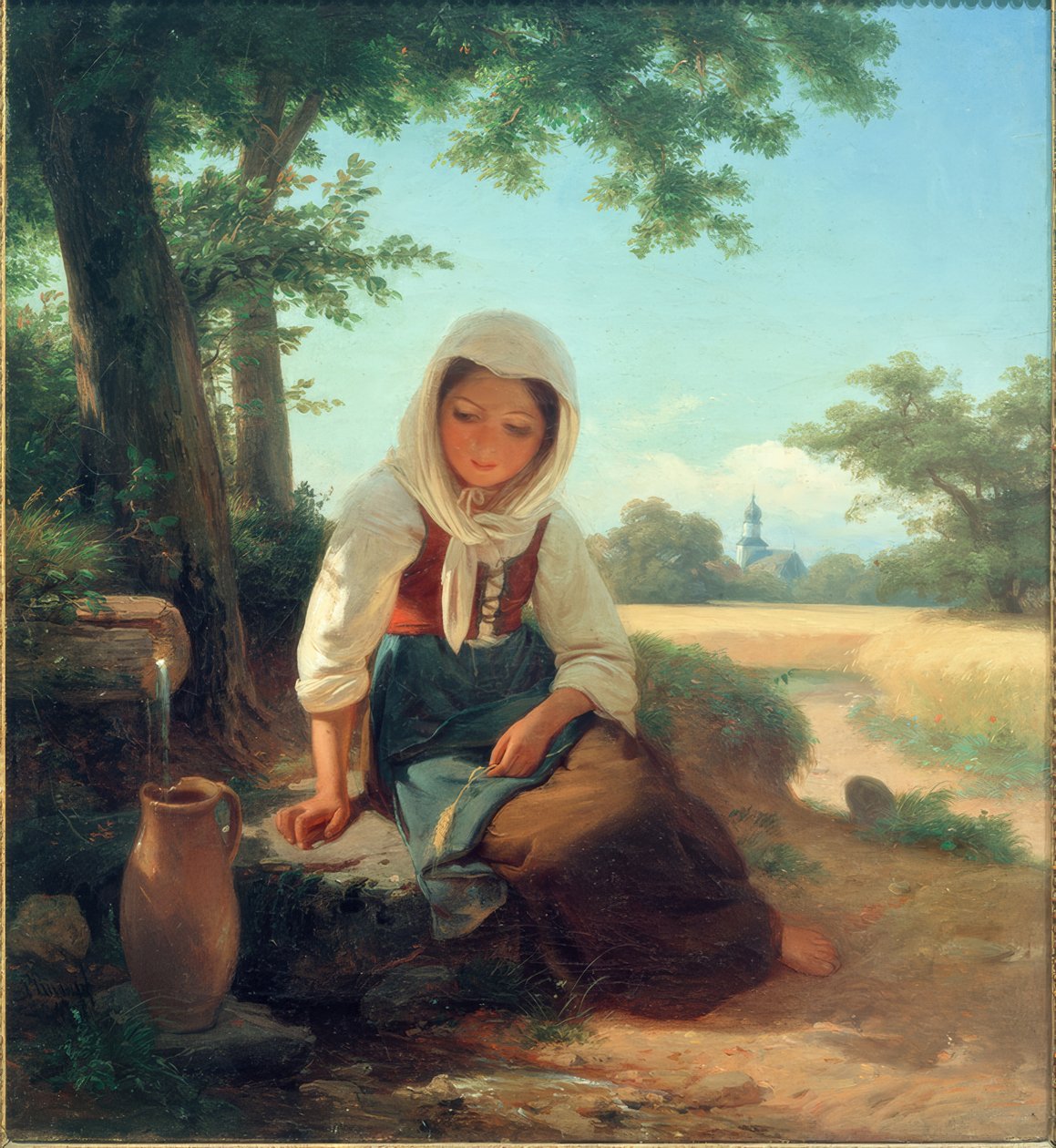 Menina no poço de Philipp Rumpf