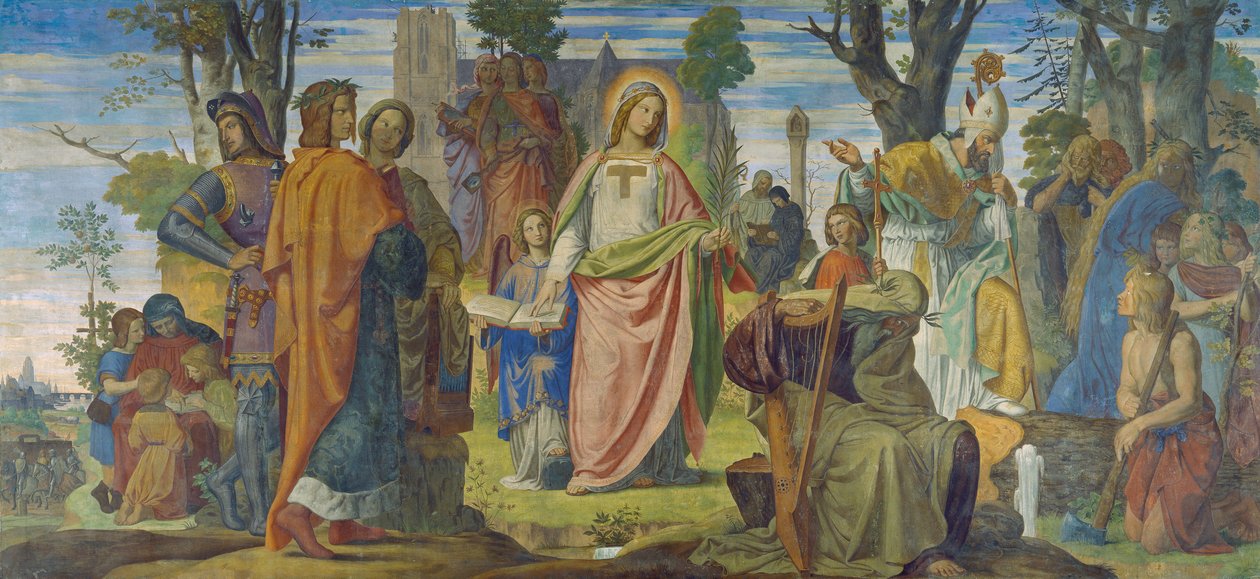 A introdução das artes na Alemanha pelo cristianismo de Philipp Veit