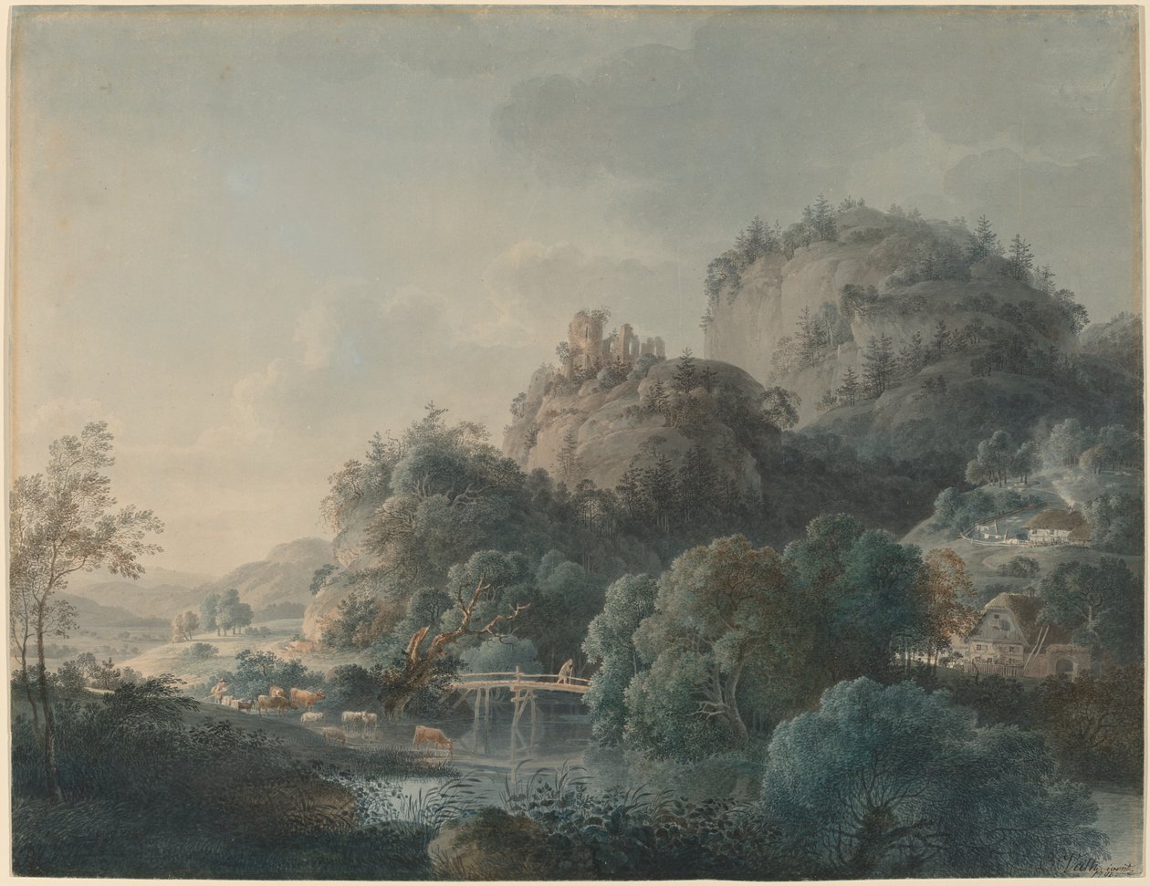 As ruínas do Mosteiro de Oybin nas Montanhas Zittau de Philipp Veith