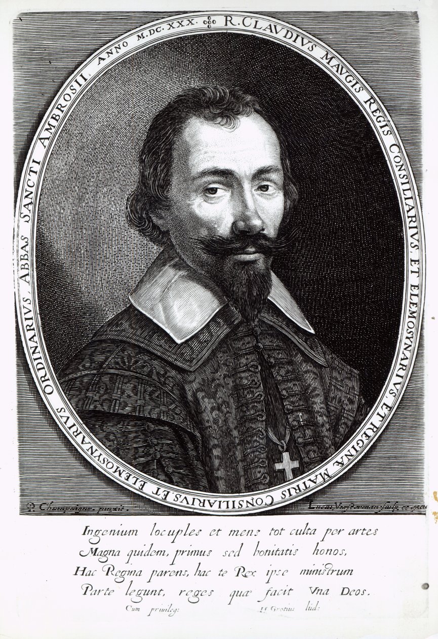 Um retrato de Claude Maugis, conselheiro de Marie de Medici de Philippe de Champaigne