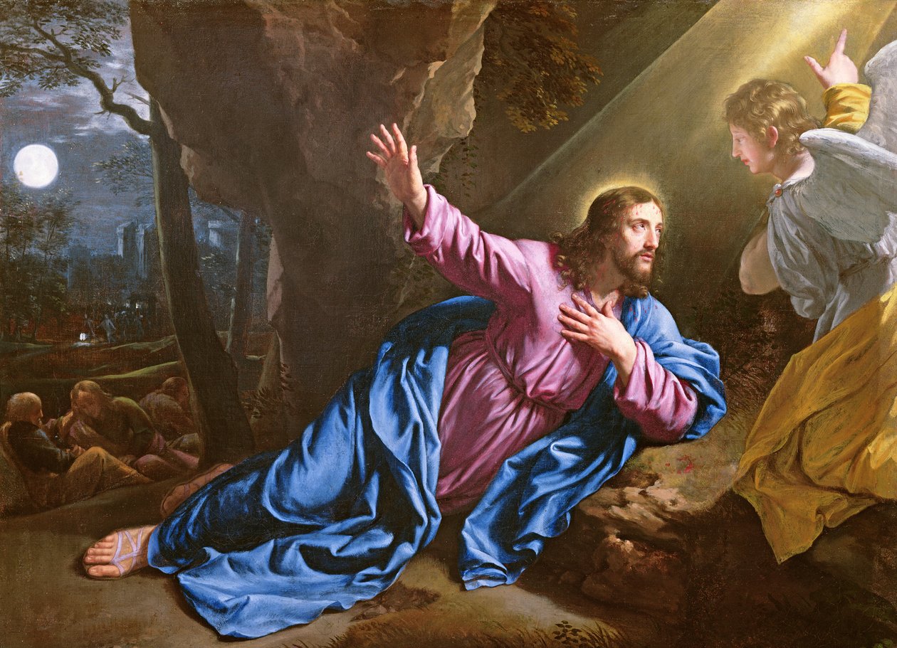 Cristo no Jardim das Oliveiras, 1646-50 de Philippe de Champaigne