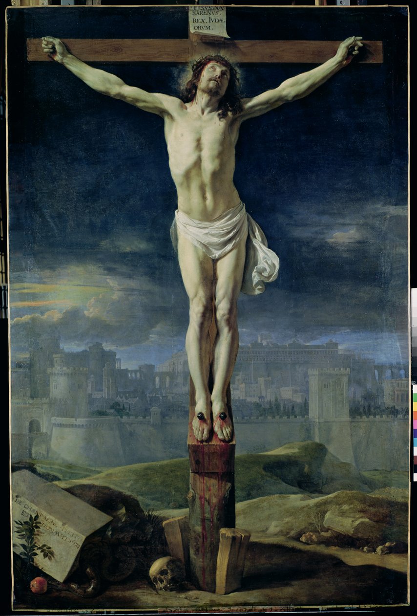 Cristo na cruz, antes de 1650 de Philippe de Champaigne