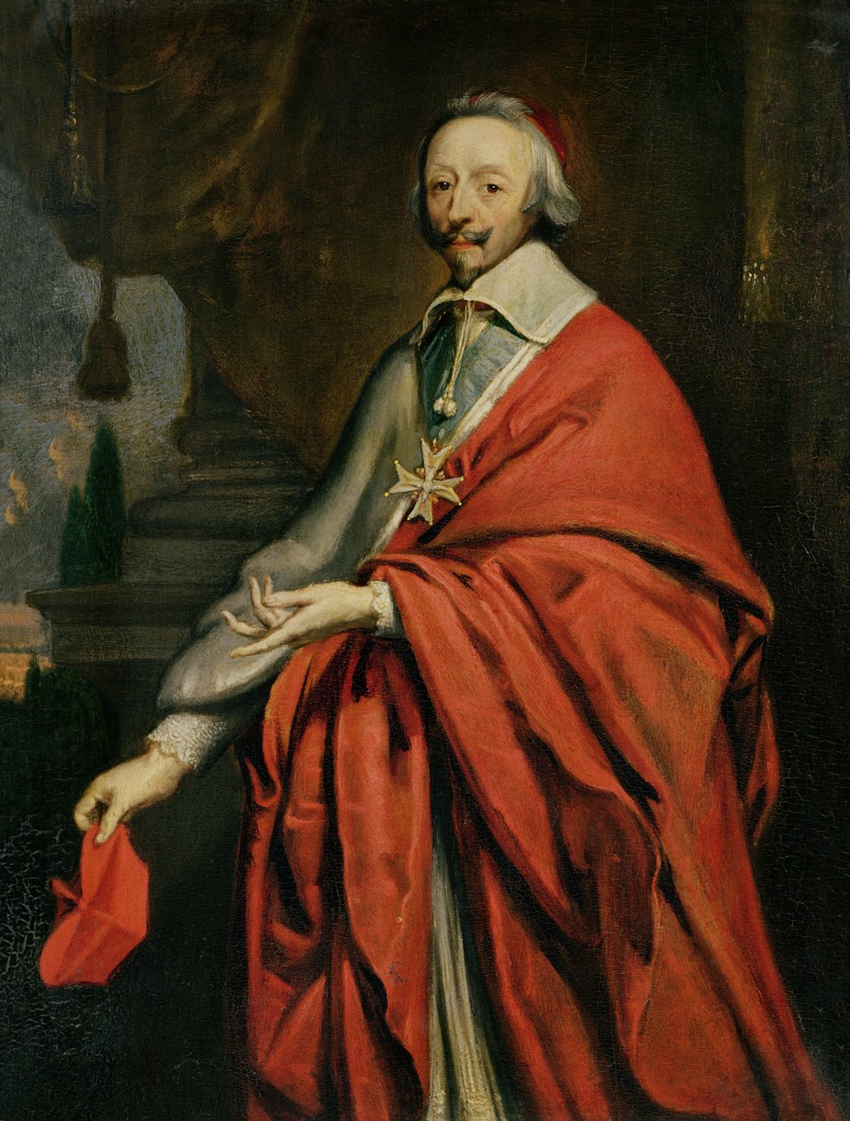 Retrato do Cardeal Richelieu (1585-1642) de Philippe de Champaigne