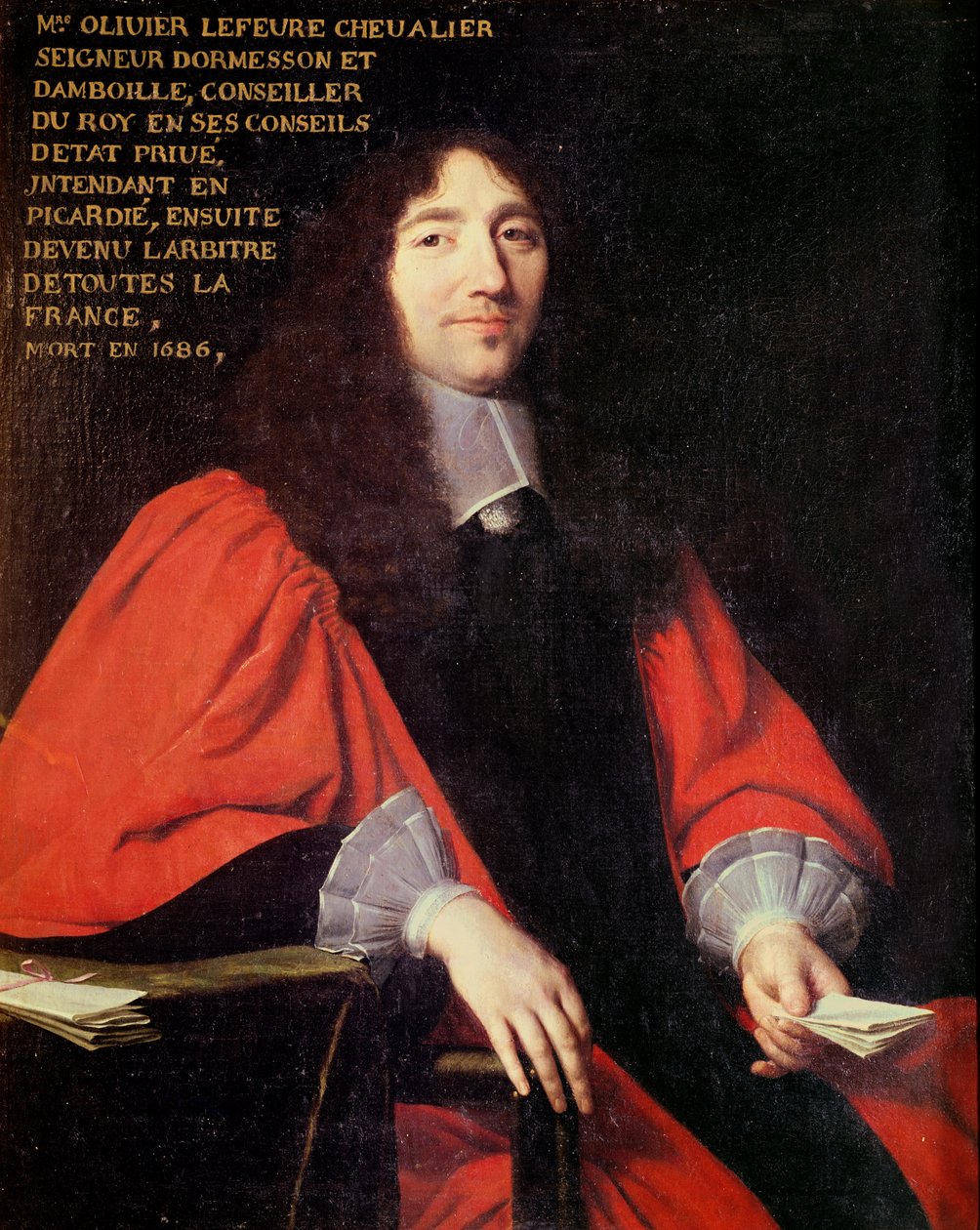 Retrato de Olivier Lefevre (d.1686) de Philippe de Champaigne